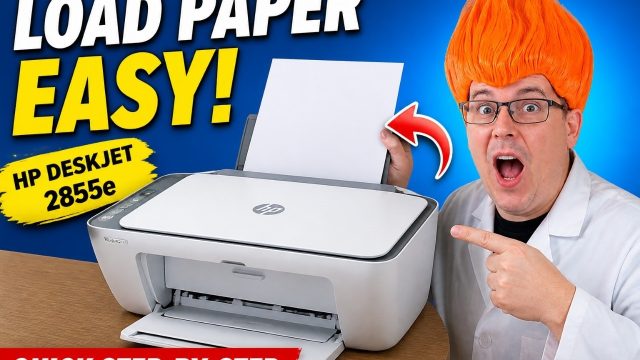 How to Load Paper in HP DeskJet 2855e Printer