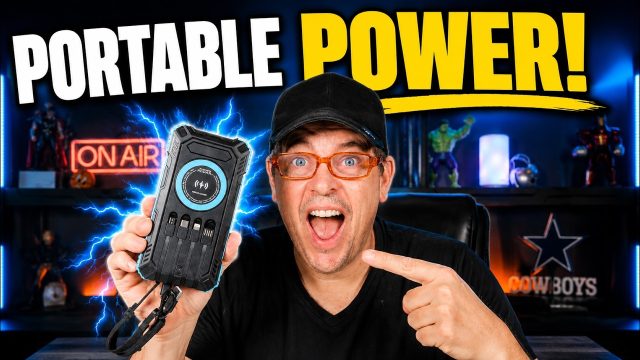 Solar Power Bank 49800mAh With Built-In Cords and Wireless Charging: Review