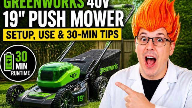 Greenworks 40V 19in Push Lawn Mower: How to Use It Like a Pro