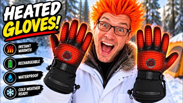 PEKWZIZ Rechargeable Heated Gloves for Men Women, 6000mAh Batteries, Waterproof Touchscreen Winter Gloves (Model YLD-061-Gloves) hands-on review