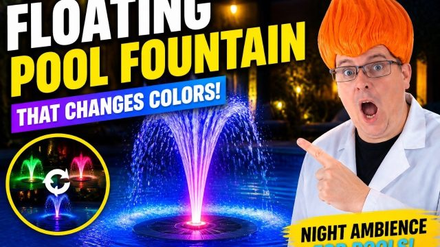 LanAqua Floating Pool Fountain with Lights Review