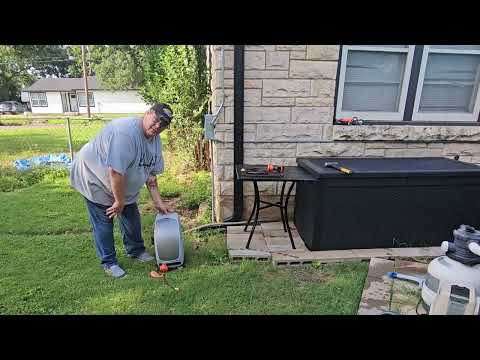100-foot retractable hose reel: Giraffe Tools Ground-Mounted Retractable Hose Reel, 100 ft shown during my hands-on review