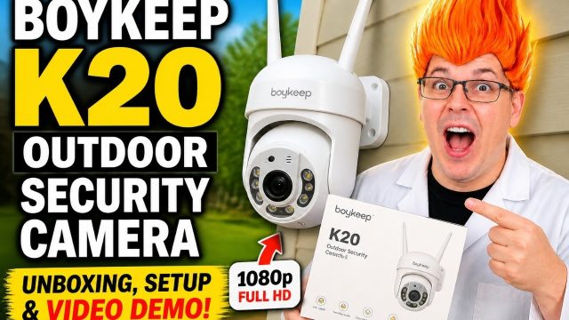 outdoor security camera setup: BoyKeep 2K Security Camera Outdoor, 360° Pan/Tilt, Color Night Vision, Motion Detection, 2-Way Talk, 2.4GHz Wi‑Fi, Micro SD…