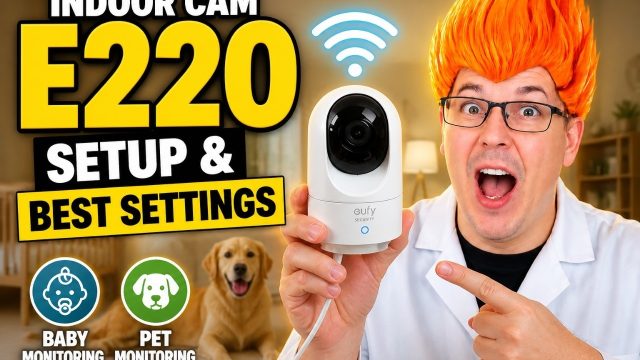 eufy pan tilt indoor camera: eufy Security Indoor Cam E220 shown in my hands-on review