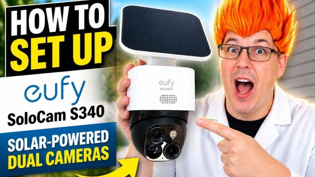 eufy SoloCam S340 setup: eufy SoloCam S340 shown in my hands-on review