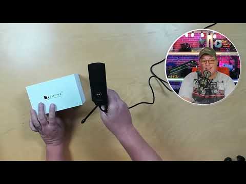 FIFINE K669B review: FIFINE K669B USB Condenser Microphone shown during my hands-on review