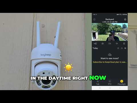 outdoor security camera setup: BoyKeep 2K Security Camera Outdoor, 360° Pan/Tilt, Color Night Vision, Motion Detection, 2-Way Talk, 2.4GHz Wi‑Fi, Micro SD…