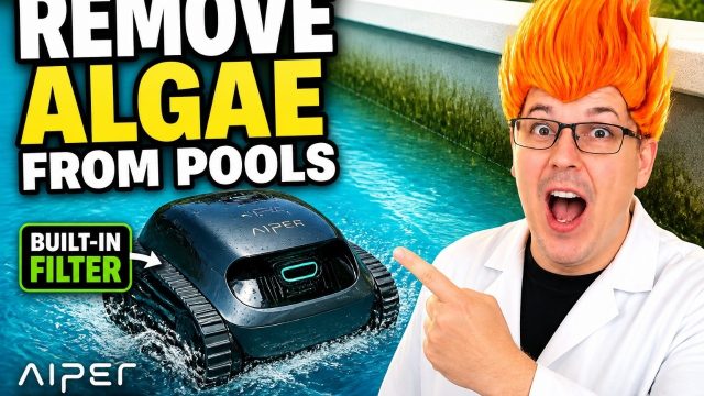 robotic pool vacuum with filter: AIPER Scuba X1 robotic pool vacuum shown in my hands-on review