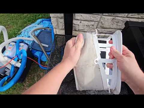 robotic pool vacuum with filter: AIPER Scuba X1 robotic pool vacuum shown during my hands-on review