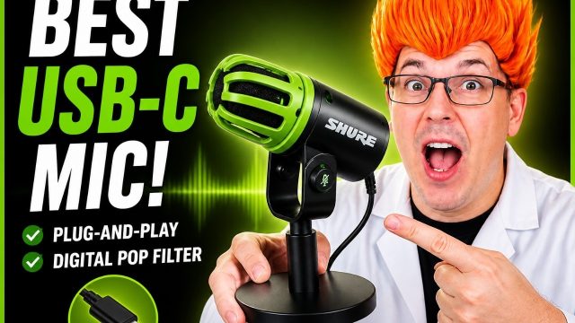 Shure MV6 USB mic: Shure MV6 USB Gaming Microphone shown in my hands-on review