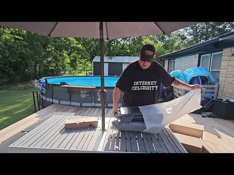 solar pool skimmer: Anpool P1 Solar-Powered Robotic Pool Skimmer shown during my hands-on review